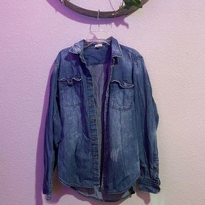 Denim button up ✨